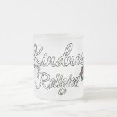 Freundlichkeit ist meine Religion Mattglastasse (Mittel)