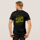 Freundlichkeit ist meine Superkraft Neon-Comic-Sty Tri-Blend Shirt (Rückseite voll)