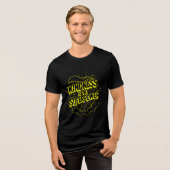 Freundlichkeit ist meine Superkraft Neon-Comic-Sty Tri-Blend Shirt (Vorderseite voll)