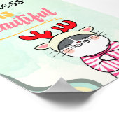 Freundlichkeit ist schön, ein Cat Lover Zitat Poster (Ecke)