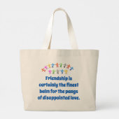 Freundlichkeit ist sicherlich der schönste Balm -  Jumbo Stoffbeutel (Rückseite)