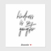 Freundlichkeit ist so banster Inspiration Zitat Aufkleber (Blatt)