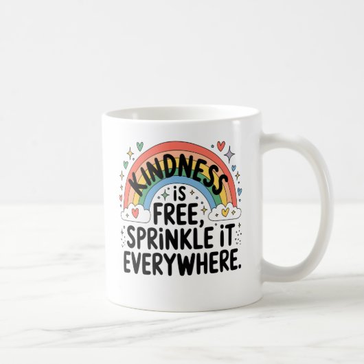 Freundlichkeit ist überall frei, witzig kaffeetasse (Rechts)