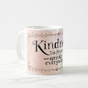 Freundlichkeit ist überall kostenlos kaffeetasse