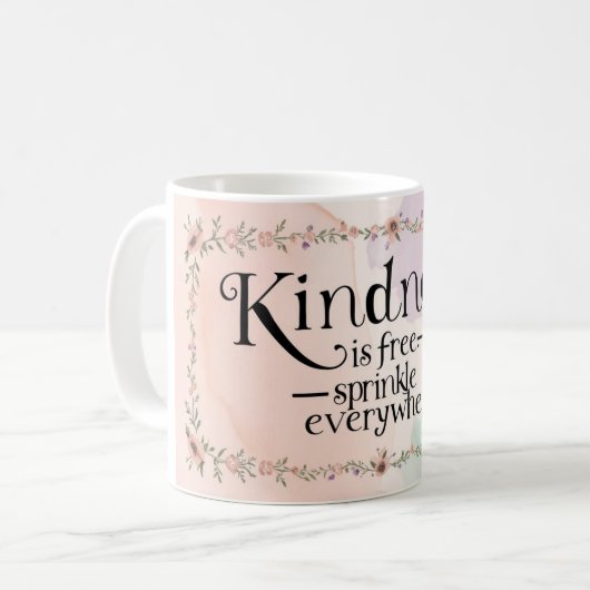 Freundlichkeit ist überall kostenlos kaffeetasse (Vorderseite Links)
