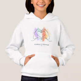 Freundlichkeit ist universeller Stolz Herz Design Hoodie