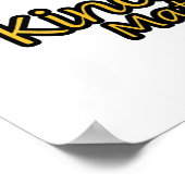 Freundlichkeit ist wichtig für das Goldene Herz Poster (Ecke)