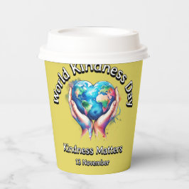 Freundlichkeit ist wichtig. Weltniveau. Pappbecher