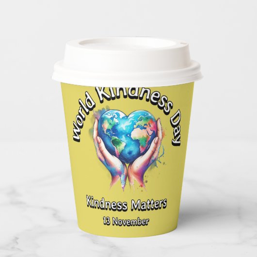 Freundlichkeit ist wichtig. Weltniveau. Pappbecher (Vorderseite)