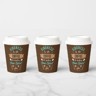 Freundlichkeit Kaffee Bar Art Pappbecher