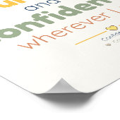 Freundlichkeit | Kinder-Affirmationsposter Poster (Ecke)