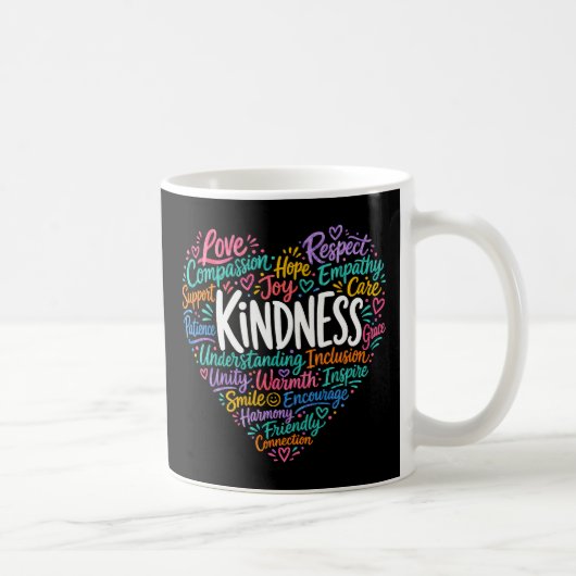 Freundlichkeit Mitgefühl Empathie und Respekt Kaffeetasse (Rechts)