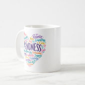 Freundlichkeit Mitgefühl Empathie und Respekt Kaffeetasse (Vorderseite Links)