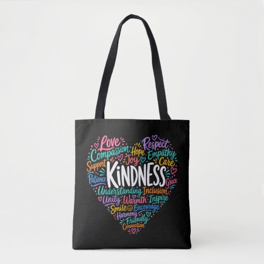 Freundlichkeit Mitgefühl Empathie und Respekt Tasche (Vorderseite)