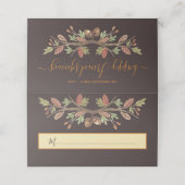 FREUNDLICHKEIT NIEDLICHER FALL FOLIAGE-PLATZKARTEN PLATZKARTE (Außenseite Aufgefaltet)