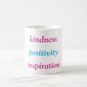 Freundlichkeit Positivität Inspiration Pink Tasse