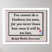 Freundlichkeit Poster (Vorne)