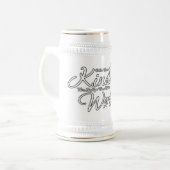 Freundlichkeit Rette die Welt Bierglas (Vorderseite Links)