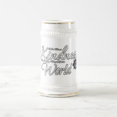 Freundlichkeit Rette die Welt Bierglas (Mittel)