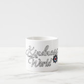Freundlichkeit Rette die Welt Espressotasse (Vorderseite)