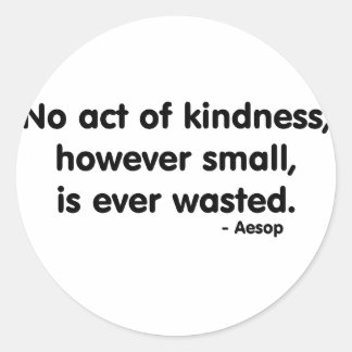 Freundlichkeit Runder Aufkleber