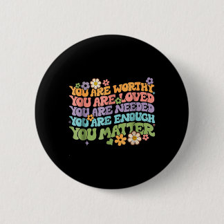 Freundlichkeit sei nett groovy psychische Gesundhe Button