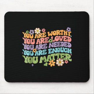 Freundlichkeit sei nett groovy psychische Gesundhe Mousepad