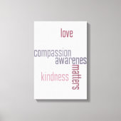 Freundlichkeit spielt eine Rolle Leinwanddruck (Vorderseite)