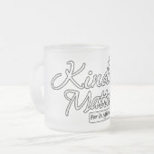 Freundlichkeit spielt eine Rolle Mattglastasse (Vorderseite Links)