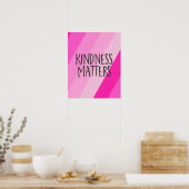 Freundlichkeit spielt eine Rolle, moderne weiblich Poster (Küche)