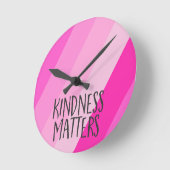 Freundlichkeit spielt eine Rolle, moderne weiblich Runde Wanduhr (Winkel)