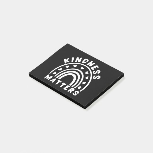 Freundlichkeit spielt eine Rolle Post-it Klebezettel (angewinkelt)