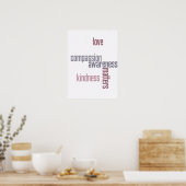 Freundlichkeit spielt eine Rolle Poster (Küche)