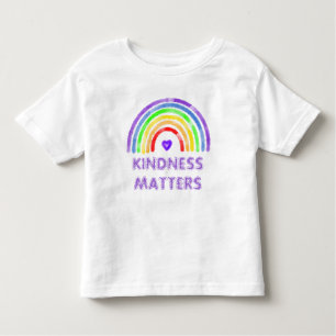 Freundlichkeit spielt eine Rolle   Regenbogen Kleinkind T-shirt