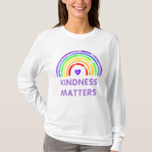 Freundlichkeit spielt eine Rolle   Regenbogen T-Shirt