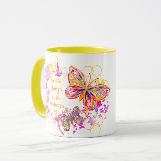 Freundlichkeit Tasse (Vorderseite Links)