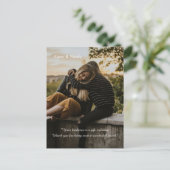 Freundlichkeit und Danke Postkarte (Stehend Vorderseite)
