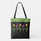 Freundlichkeit wächst Blume Inspiration Tasche (Rückseite)