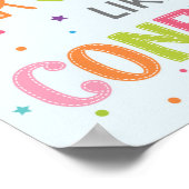 Freundlichkeit wie Confetti-Klassenzimmer Poster (Ecke)