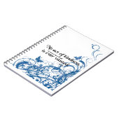 Freundlichkeits-Schmetterlingswirbel Notizblock (Linke Seite)