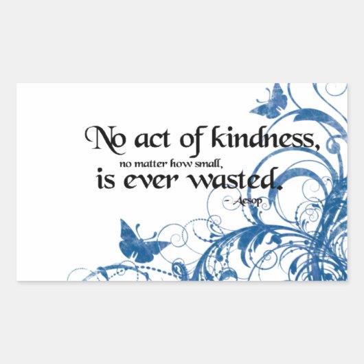 Freundlichkeits-Schmetterlingswirbel Rechteckiger Aufkleber (Vorderseite)