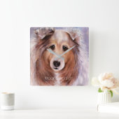 FREUNDLY GOLDEN COLLIE QUADRATISCHE WANDUHR (Zuhause)