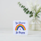 Freundness Card: "Ihr verdient Glück" Karten (Stehend Vorderseite)