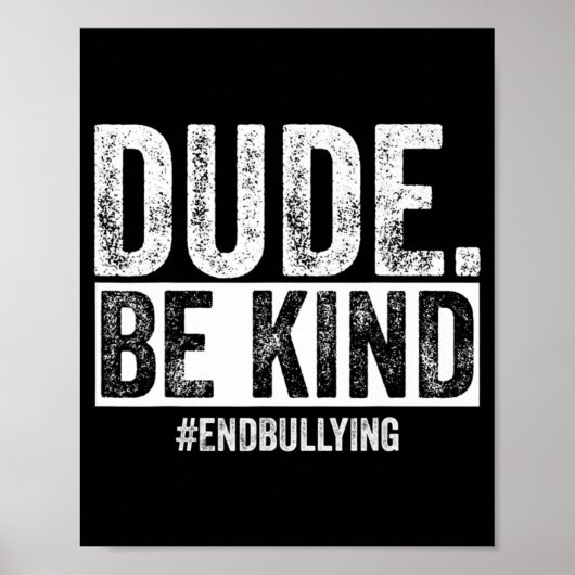 Freundness Day Unity Day Orange No bullying Poster (Vorne)