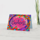 Freundness Pink Floral Whimsical Inspiration Spaß Karte (Vorderseite)