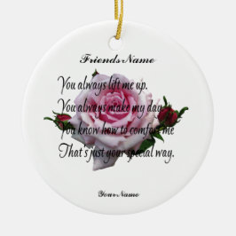 FREUNDQUOTE KERAMIKORNAMENT