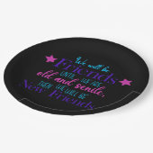 Freundschaft 1 pappteller (Schrägansicht)