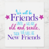 Freundschaft 1 weinetikett (Einzelnes Label)