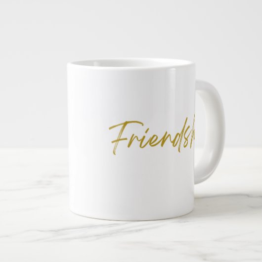 Freundschaft 20 oz Jumbo Tasse (Vorderseite Rechts)