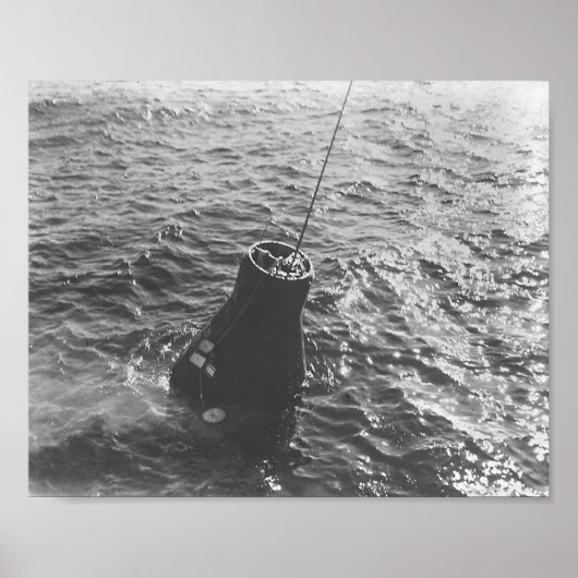 Freundschaft 7 Splashdown & Erholung Poster (Vorne)